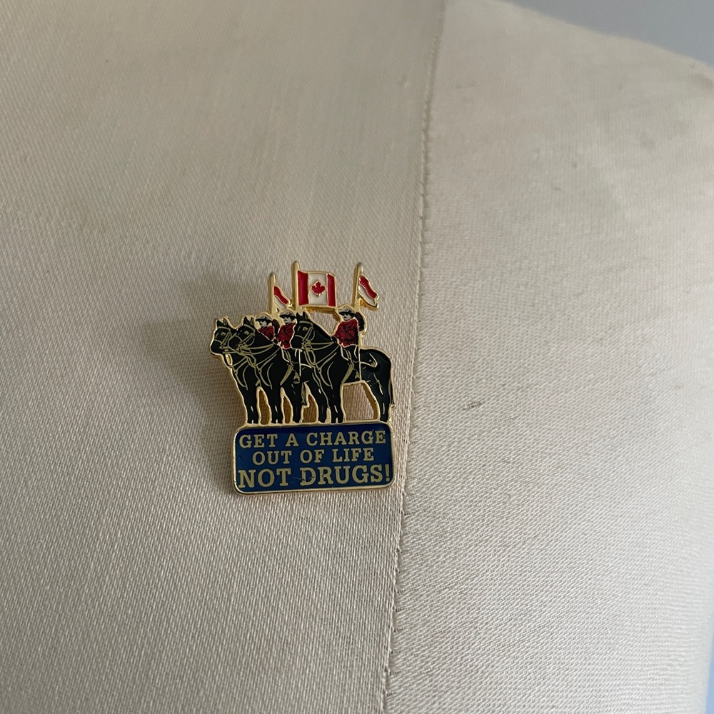 Vintage RCMP Anti-Drug Pin